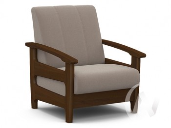 Кресло для отдыха Омега (орех лак/CATANIA COCOA) в Нижнекаменке - nizhnekamenka.mebel54.com | фото