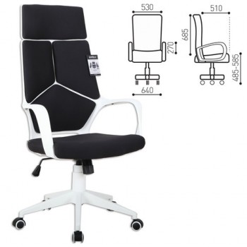 Кресло офисное BRABIX Prime EX-515 (черная ткань) в Нижнекаменке - nizhnekamenka.mebel54.com | фото
