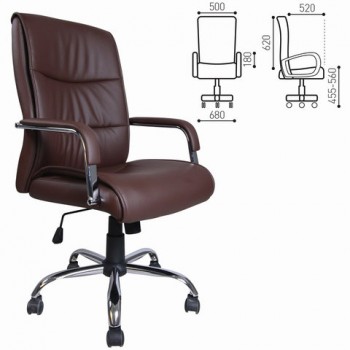 Кресло офисное BRABIX Space EX-508 (коричневый) в Нижнекаменке - nizhnekamenka.mebel54.com | фото
