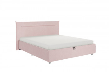 Кровать 1,6 Альба (Нежно-розовый велюр/под-мех) в Нижнекаменке - nizhnekamenka.mebel54.com | фото
