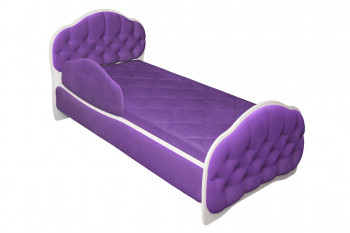 Кровать 170 Гармония 32 Фиолетовый (мягкий бортик) в Нижнекаменке - nizhnekamenka.mebel54.com | фото