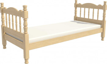 Кровать одинарная Аленка из массива сосны 800*1890 Сосна в Нижнекаменке - nizhnekamenka.mebel54.com | фото