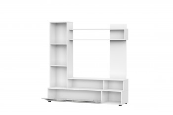 Мебель для гостиной "МГС 9" Белый / Цемент светлый в Нижнекаменке - nizhnekamenka.mebel54.com | фото